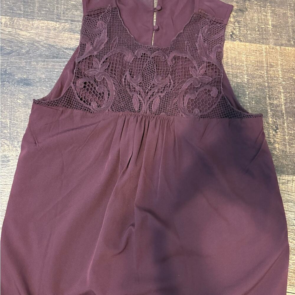Elegant Burgundy Sleeveless Top